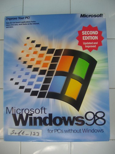 Microsoft windows second - 98,